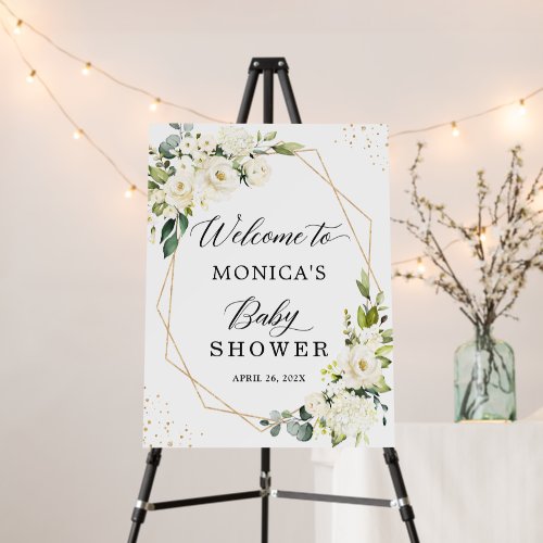 Beautiful Greenery White Floral Chic Baby Shower Foam Board - Beautiful Greenery White Floral Gold Geometric Baby Shower Welcome Sign Foam Board.
(1) The default size is 18 x 24 inches, you can change it to other size.
(2) For further customization, please click the "customize further" link and use our design tool to modify this template. Beautiful Greenery White Floral Chic Baby Shower Foam Board - Beautiful Greenery White Floral Gold Geometric Baby Shower Welcome Sign Foam Board.
(1) The default size is 18 x 24 inches, you can change it to other size.
(2) For further customization, please click the "customize further" link and use our design tool to modify this template.