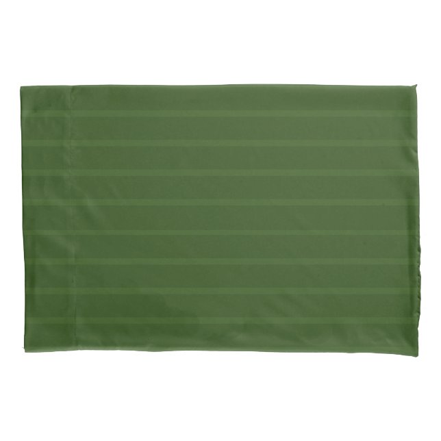 Beautiful Greens Stripe   Pillow Case (Front)