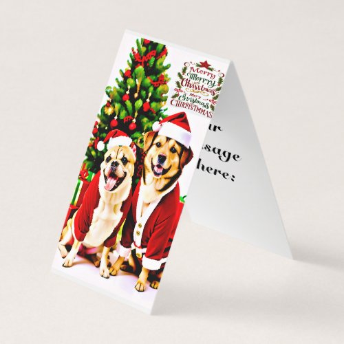Beautiful Greetings for Festive Dogs
