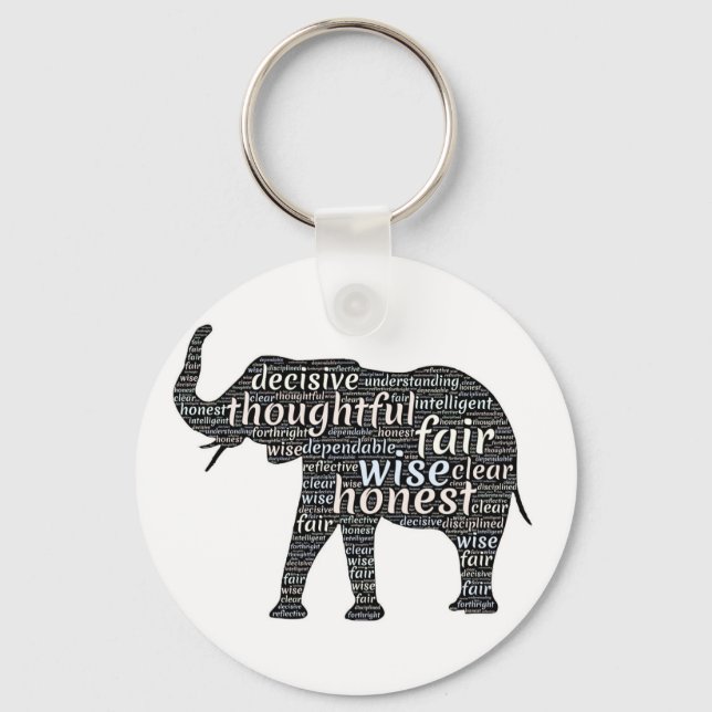 BEAUTIFUL GREY Keychains (Front)