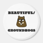 Beautiful/Groundhogs Magnet