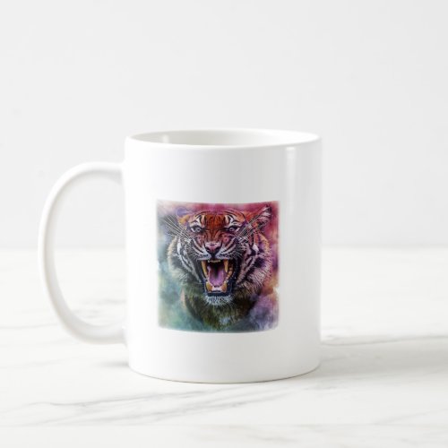 Beautiful Growling Bengal Tiger Face Photo Coffee Mug