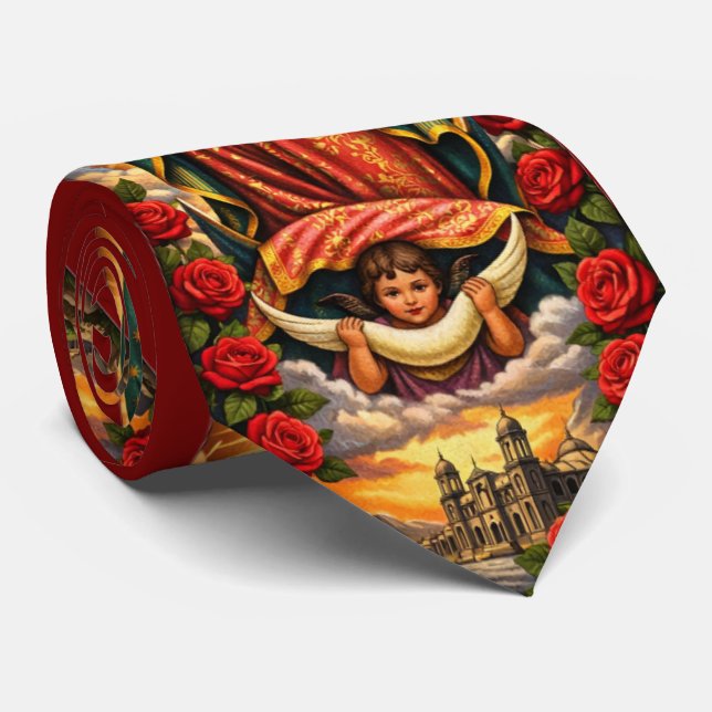BEAUTIFUL GUADALUPE NECK TIE (Rolled)