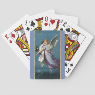 Beautiful Guardian Angel Painting Poker Cards
