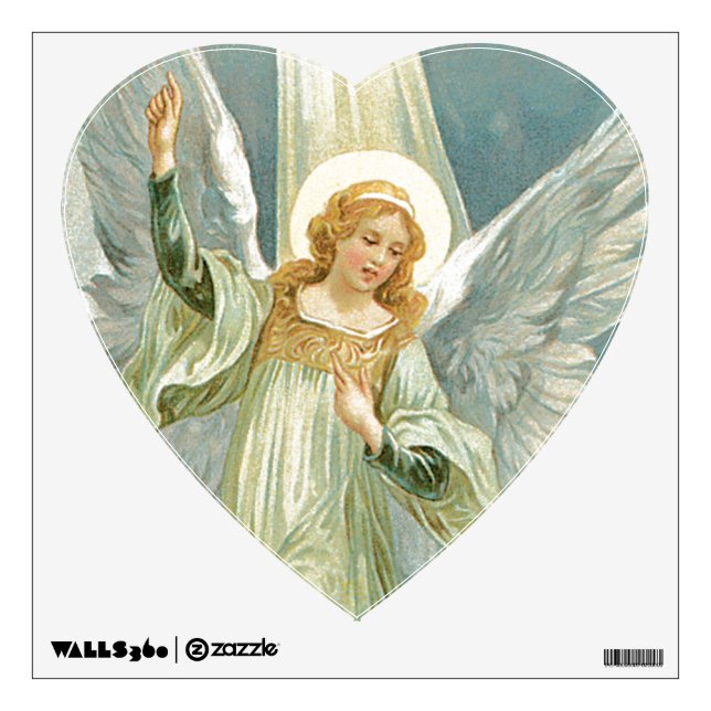Beautiful Guardian Angel Wall Decal (Front)