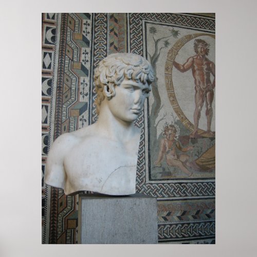 Beautiful guy Antinous Hadrians emperor lover Poster