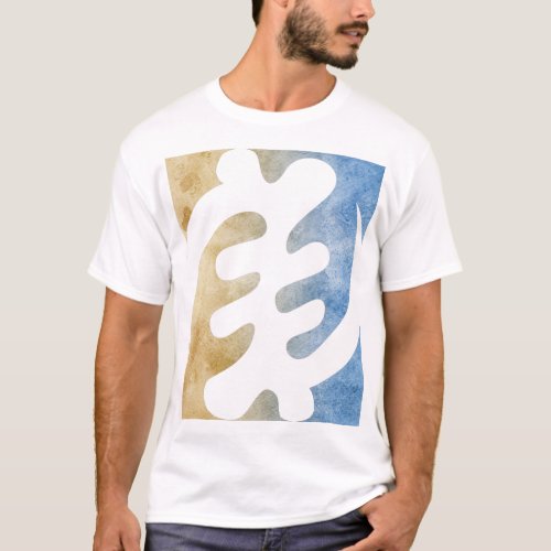 Beautiful Gye Nyame Watercolor African Symbol T_Shirt