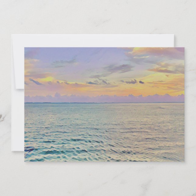 Beautiful Haena Sea Postcard (Front)