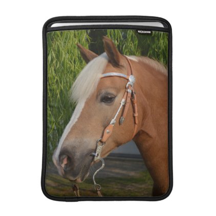 Beautiful haflinger horse portrait MacBook sleeve