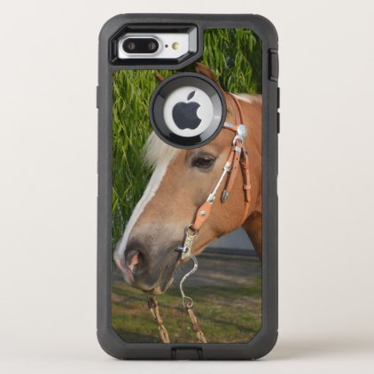 Beautiful haflinger horse portrait OtterBox defender iPhone 8 plus/7 plus case