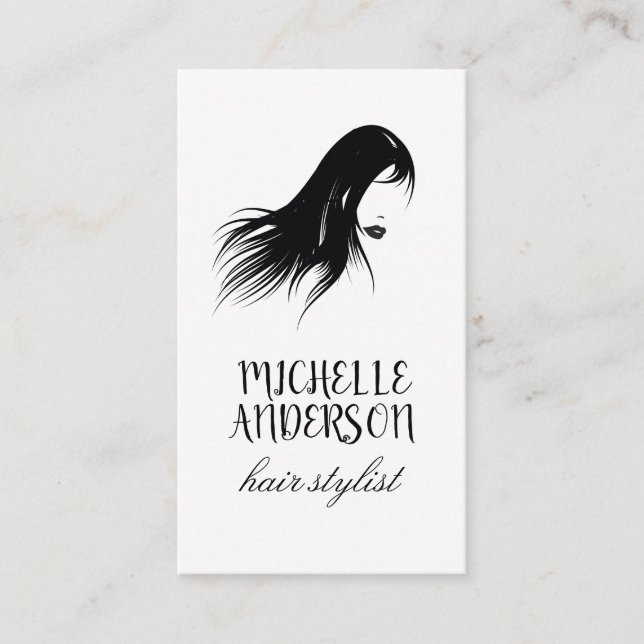 Beautiful Hair Business Card (Front)