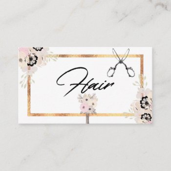 ★ Beautiful Hairstylist Business Card by laurapapers at Zazzle