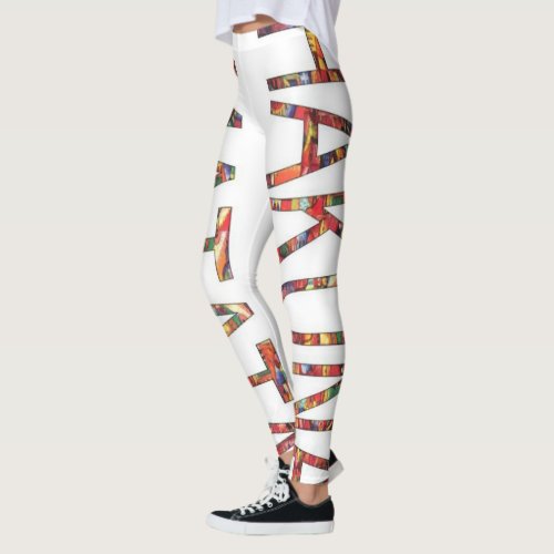 Beautiful Hakuna Matata African Vintage Colors art Leggings