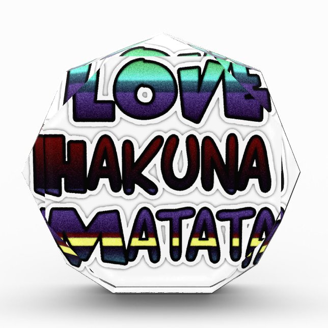 Beautiful Hakuna Matata Art Print Award (Front)