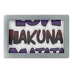 Beautiful Hakuna Matata Art Print Belt Buckle