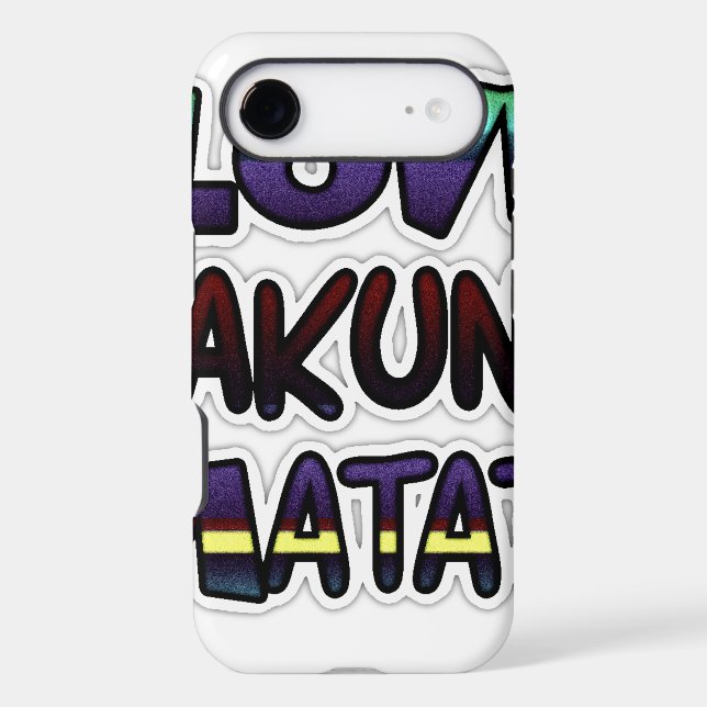 Beautiful Hakuna Matata Art Print Case-Mate iPhone Case (Back)
