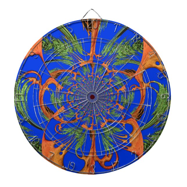 Beautiful Hakuna Matata Fusion Designer Graph Dartboard With Darts (Front)