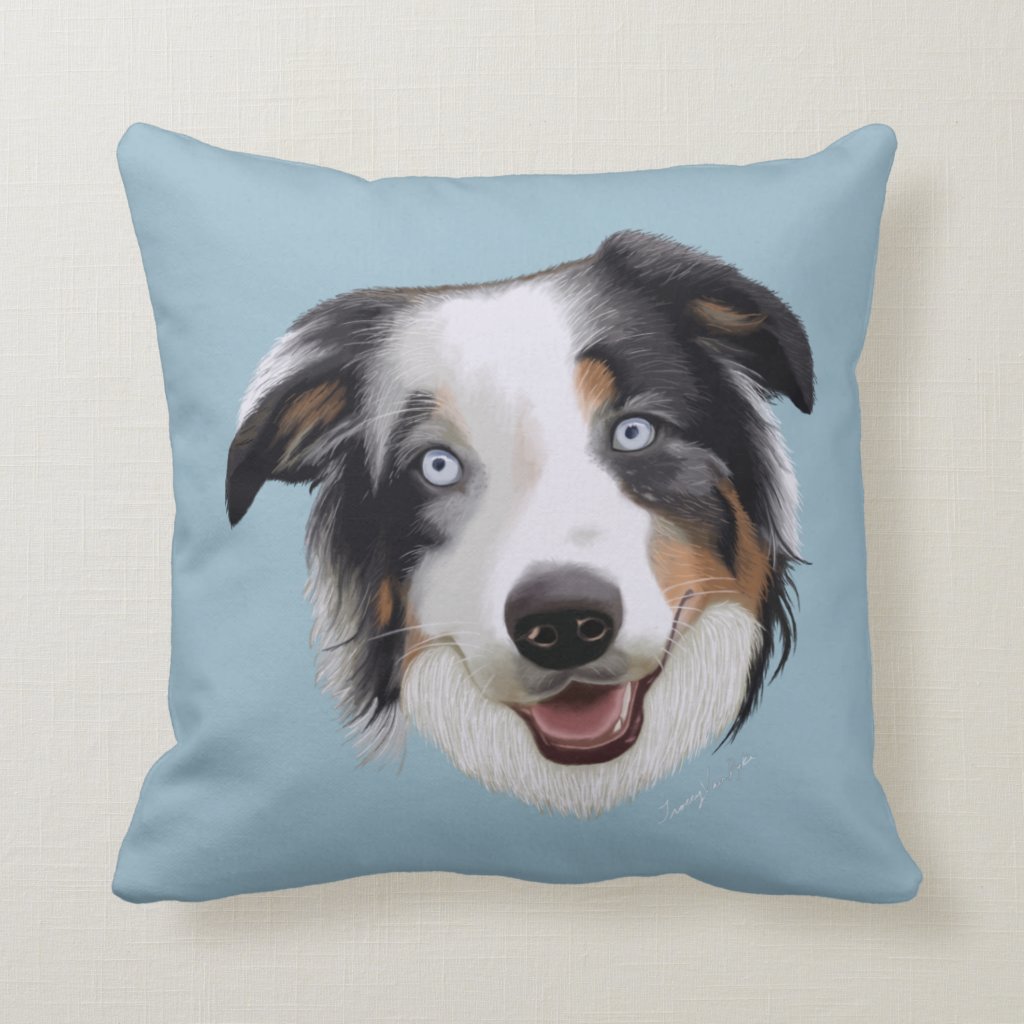 Beautiful Hand Painted Australian Shepherd