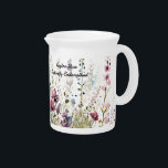 Beautiful Hand Painted Ceylon Rose Butterfly Beverage Pitcher<br><div class="desc">Beautiful Bespoke Hand Painted Print of the Endangered Ceylon Rose. Owning or gifting a piece of this collection will raise awareness of their dwindling numbers and start the conversation.</div>