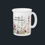 Beautiful Hand Painted Ceylon Rose Butterfly Beverage Pitcher<br><div class="desc">Beautiful Bespoke Hand Painted Print of the Endangered Ceylon Rose. Owning or gifting a piece of this collection will raise awareness of their dwindling numbers and start the conversation.</div>
