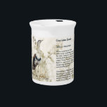 Beautiful Hand-Painted Great Indian Bustard Bird Beverage Pitcher<br><div class="desc">Beautiful Bespoke Hand Painted Print of the Endangered Great Indian Bustard . Owning or gifting a piece of this collection will raise awareness of their dwindling numbers and start the conversation.</div>