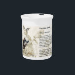Beautiful Hand-Painted Great Indian Bustard Bird Beverage Pitcher<br><div class="desc">Beautiful Bespoke Hand Painted Print of the Endangered Great Indian Bustard . Owning or gifting a piece of this collection will raise awareness of their dwindling numbers and start the conversation.</div>