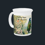 Beautiful Hand Painted Nicobar Pigeon  Beverage Pitcher<br><div class="desc">Beautiful Bespoke Hand Painted Print of the EndangeredNicobar Pigeon. Owning or gifting a piece of this collection will raise awareness of their dwindling numbers and start the conversation.</div>