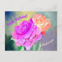 Beautiful hand painted roses for special occasion