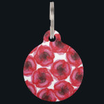 Beautiful Hand Painted Watercolor Poppy Flowers Pet Tag<br><div class="desc">This beautiful and creative red hand painted watercolor poppy flowers patterns is perfect for the trendy and stylish woman. It's chic and artistic print is great for many gifts and occasions. Enjoy this vibrant and pretty print for your next purchase!</div>
