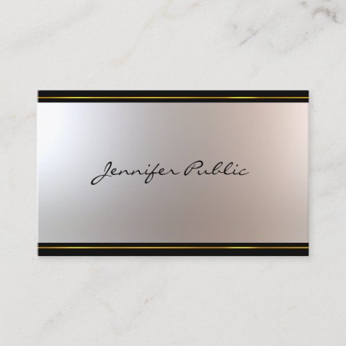 Beautiful Handwriting Script Modern Design Glamour Business Card