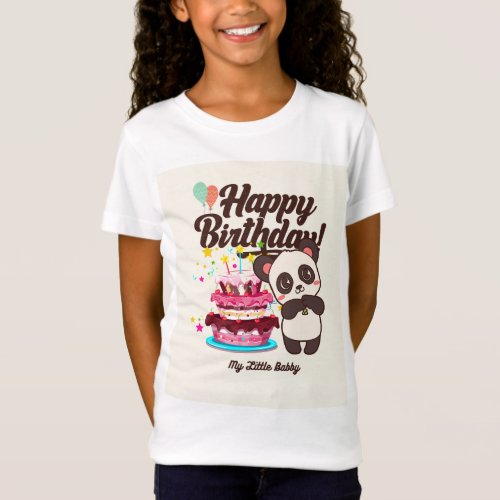 Beautiful Happy Birthday T Shirt Design Childrens