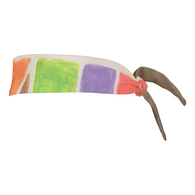 Beautiful Happy Colors of My Life Tie Headband (Rotate 90)