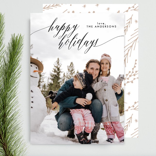 Beautiful Happy Holidays Holiday Photo Card (Creator Uploaded)