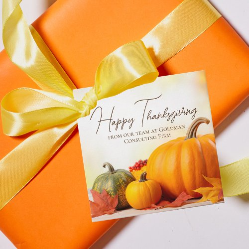 Beautiful Happy Thanksgiving Customizable Party Favor Tags