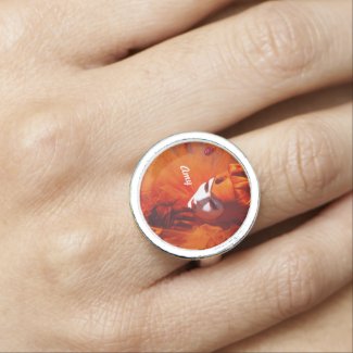 Beautiful Harlequin Photo Rings