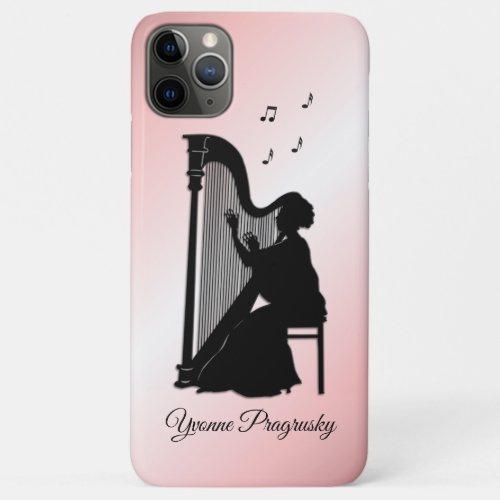 Beautiful Harp Player Personalized iPhone 11 Pro Max Case