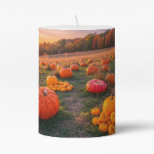 Beautiful Harvest Sunrise Pumpkin Patch -