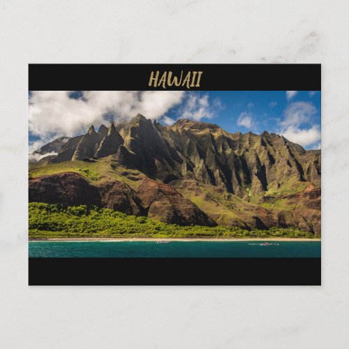 Beautiful Hawaii Mountains Postcard
