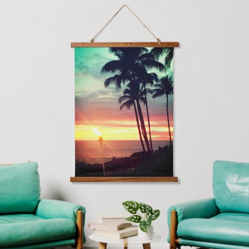 Beautiful Hawaiian Sunset  Hanging Tapestry