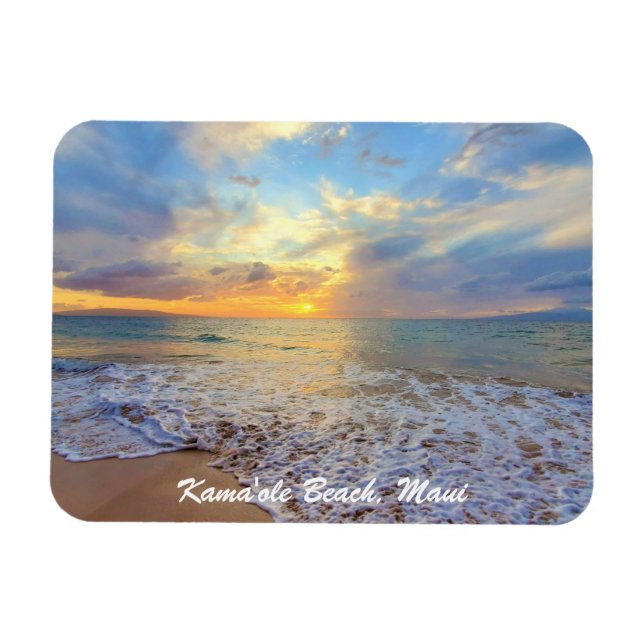 Beautiful Hawaiian Sunset Magnet (Horizontal)