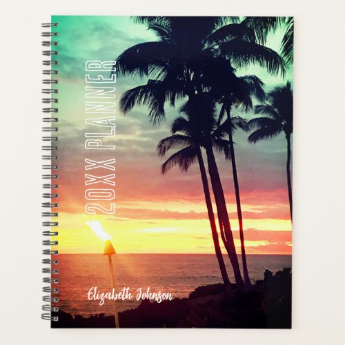 Beautiful Hawaiian Sunset Planner