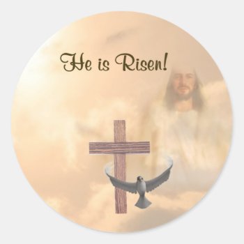 Beautiful He Is Risen!  Stickers by 4westies at Zazzle