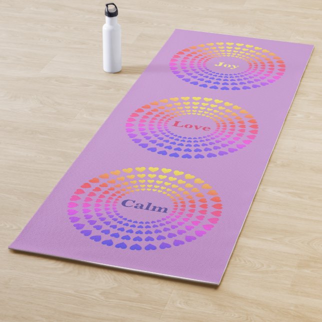 Beautiful Heart Mandala Yoga Mat (In Situ)