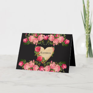 Beautiful Heart Personalized Card