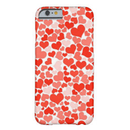 Beautiful Heart Shape Abstract Background Pink Red Barely There iPhone 6 Case