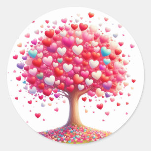 Beautiful Heart Shaped Tree Stickers