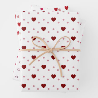 Beautiful Heart Shaped Wrapping Gift Paper