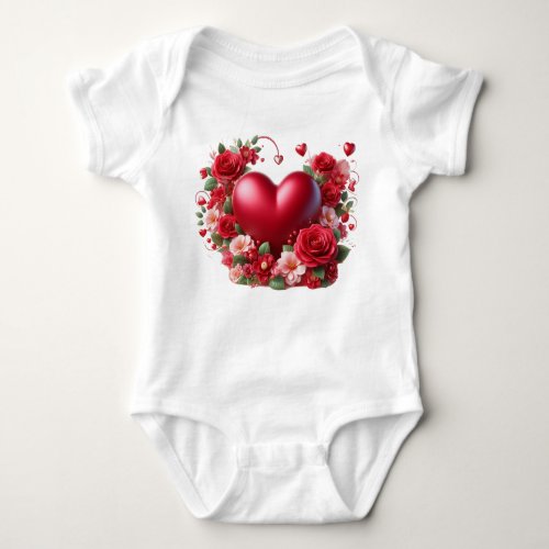 beautiful heart T_Shirt Baby Bodysuit