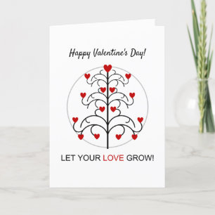 Beautiful Heart Tree Valentine's Day Card