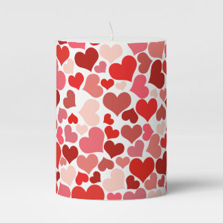 Beautiful hearts candle